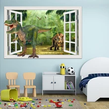 3d Wall Sticker Cartoon Dinosaur Panda Shark Decals 3D Wall Decal Nursery Wall Art Home Decor Poster Stickers for Baby Room