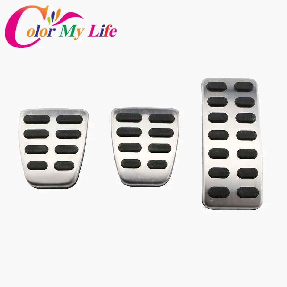 

Color My Life Stainless Steel Car Pedal Cover Pad for Hyundai Accent Solaris I20 2011 - 2017 MT AT Accessories Car Styling