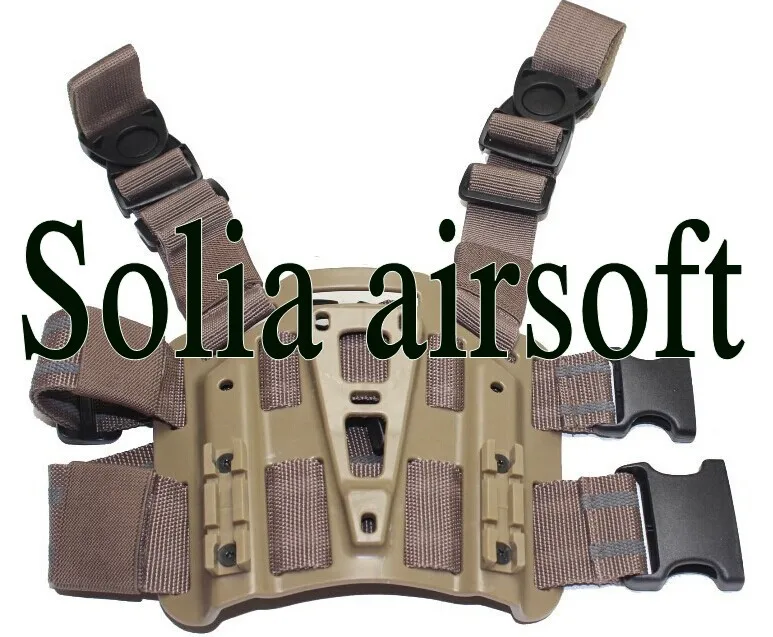 

Tactical Hunting Drop Leg Holster Platform Panel for CQC holster Brown