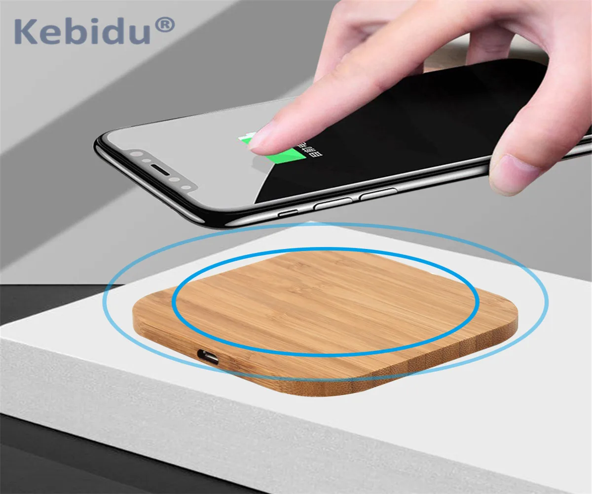 

Kebidu Low Carbon Portable Wireless Charger for iPhone X/XS Max 7 8 Plus Wireless Charging Pad for Xiaomi Samsung S8 S9 Note 9