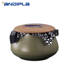 Японский стиль грубая Керамика Чайные банки керамический чайный набор кунг-фу чайный Caddy кофейная банка для хранения конфет канистра винтажный домашний декор