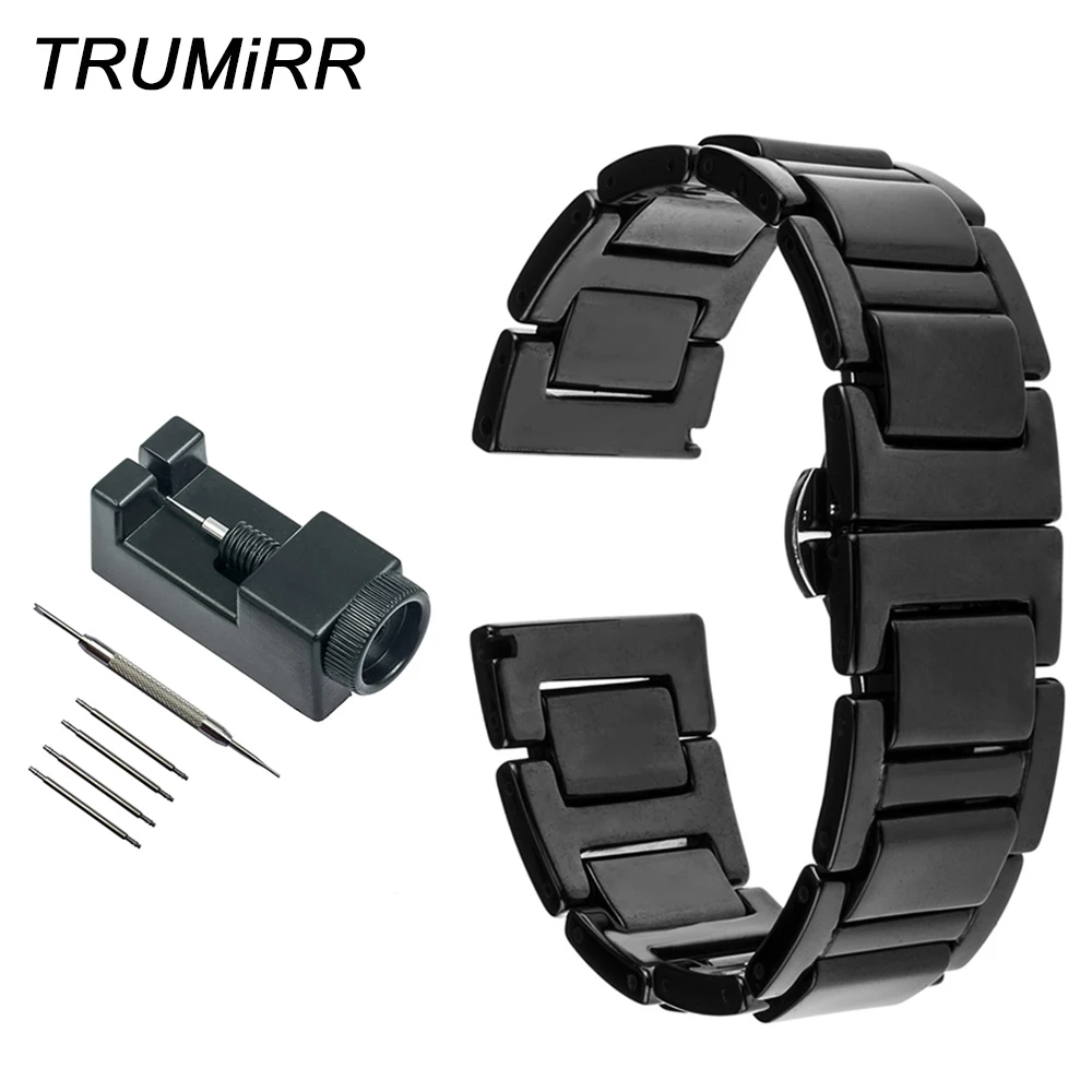 20mm Full Ceramic Watchband + Link Remover for Diesel Men Women Watch Band Butterfly Clasp Strap Wrist Belt Bracelet Black White
20mm Full Ceramic Watchband + Link Remover for Diesel Men Women Watch Band Butterfly Clasp Strap Wrist Belt Bracelet Black White