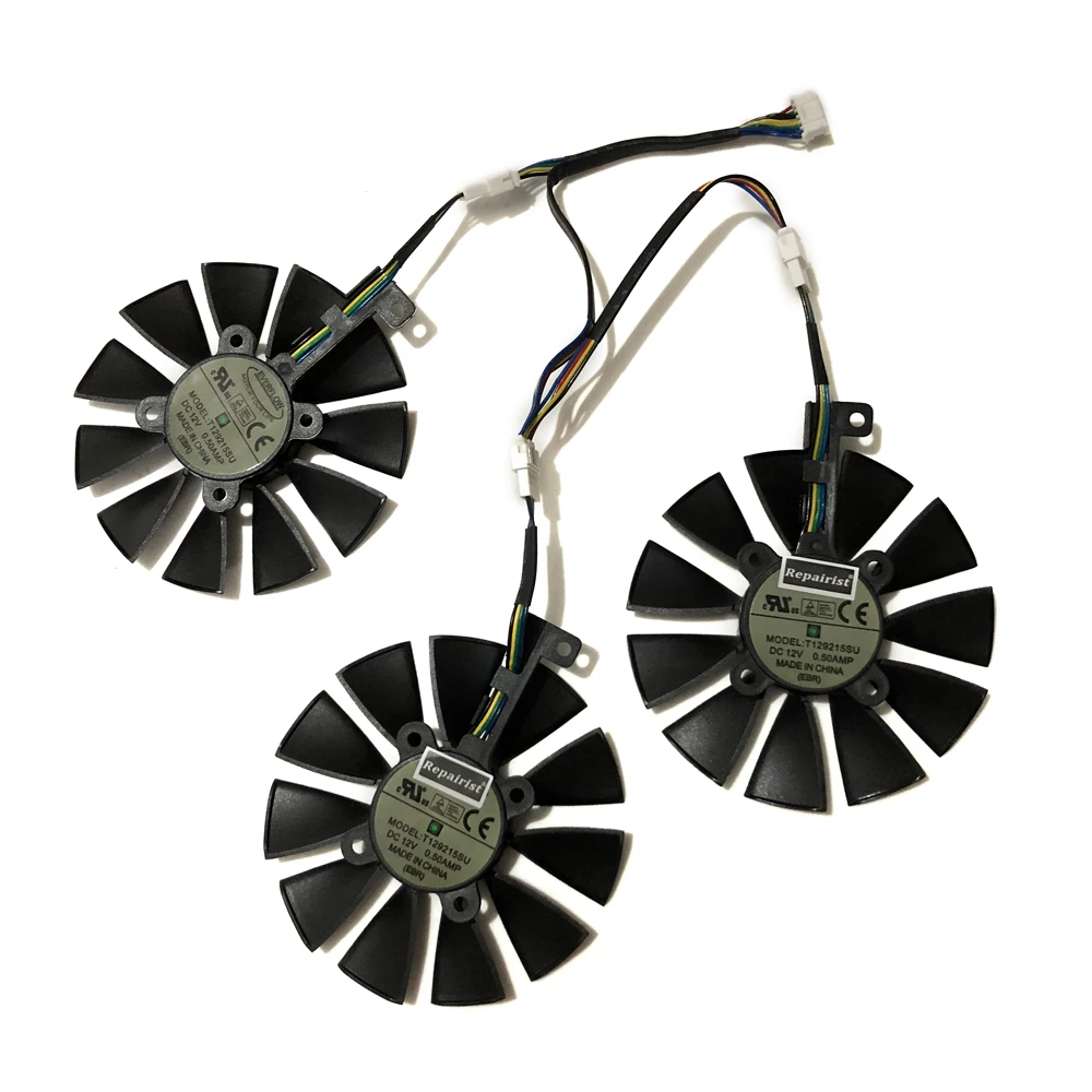 VGA Geforce GTX1080/1070 охлаждающий вентилятор GPU PLD09210S12HH/T129215SU для ASUS STRIX Raptor GTX1070 1080