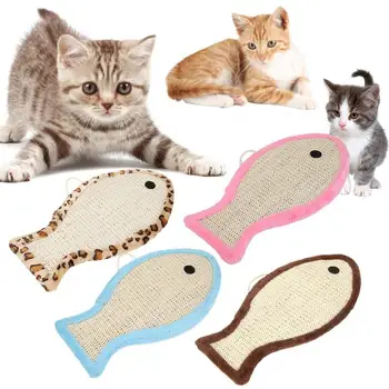 

Cat Scratch Board Fish Shape Pet Products Cat Scratching Pad Pet Game Toys