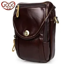Casual font b men s b font font b leather b font small satchel pockets first