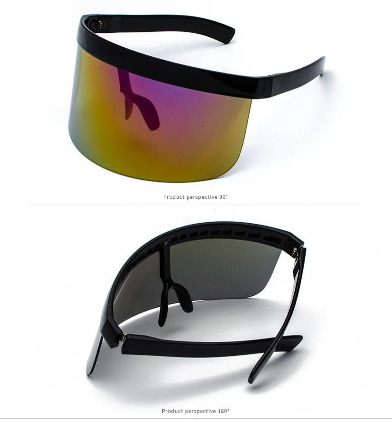 Солнцезащитные очки для мужчин и женщин, Непродуваемые солнцезащитные очки с большими линзами