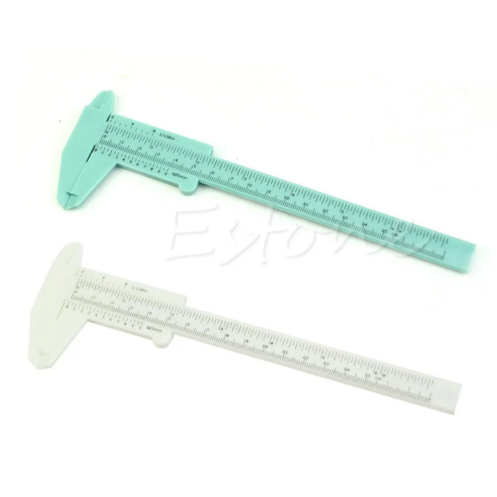 Free shipping New 6Inch 150mm Plastic Ruler Sliding Gauge Vernier Caliper Jewelry Measuring H02