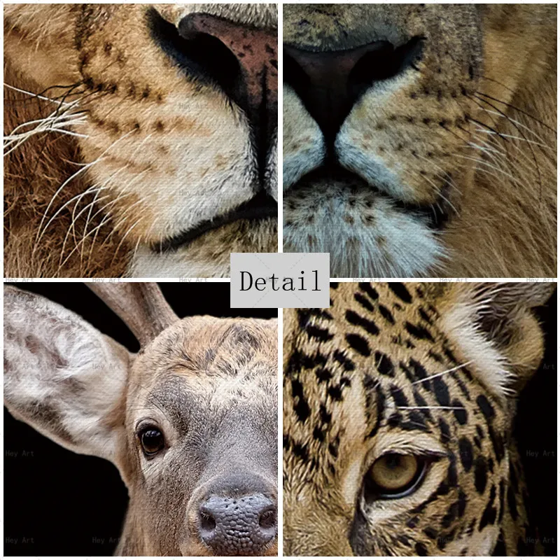 HD Animal Wall Art Canvas Painting Tiger Picture Lion Posters Deer Prints Giraffa Home Decor for Living Room HD Animal Wall Art Canvas Painting Tiger Picture Lion Posters Deer Prints Giraffa Home Decor for Living Room