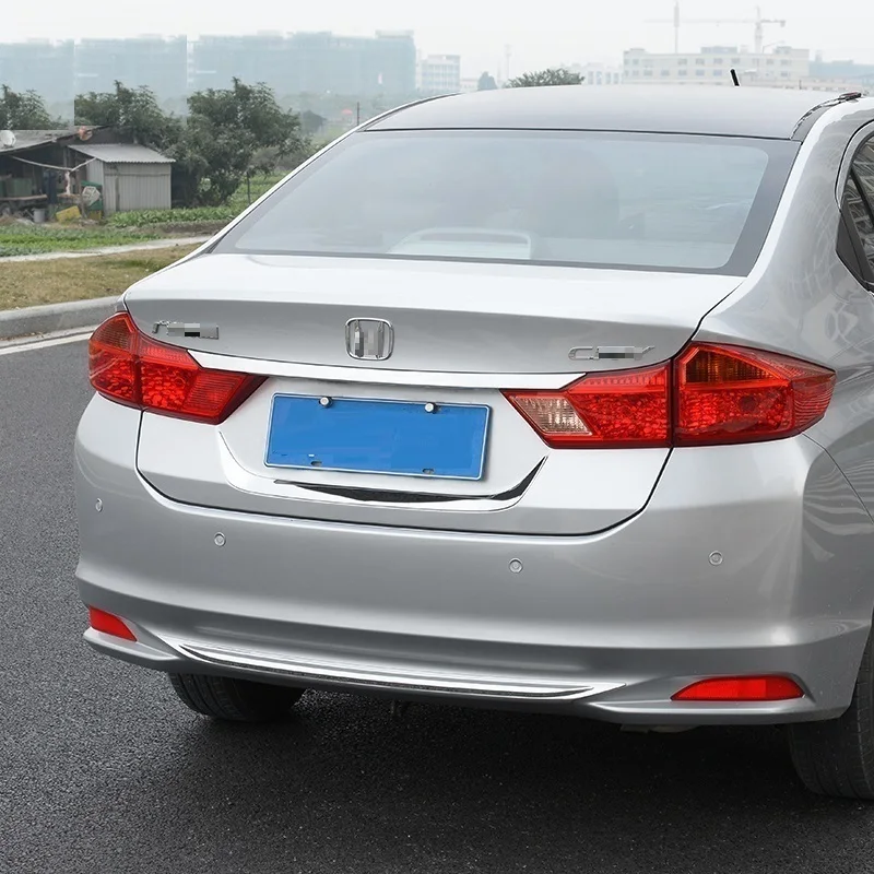 

automobile car covers accessories chromium styling TRIM 15 models modified REAR BUMPER bar decoration bright FOR Honda City