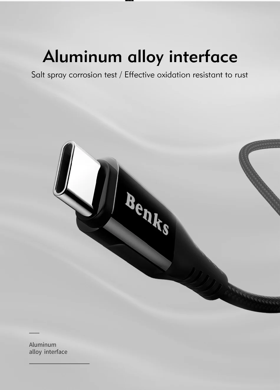 Benks Nylon USB Type C Fast Charging Cable For Samsung S8 S9 Huawei P10 P9 Plus Xiaomi 6 5 Android  Phone 5A Charger Cables 1 (8)