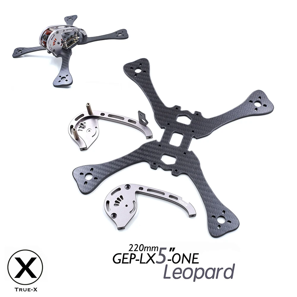 LX4 ONE Leopard 195 мм X-Type 4in 220 5in углеродное волокно FPV Racing Drone Quadcopter Frame Kit с