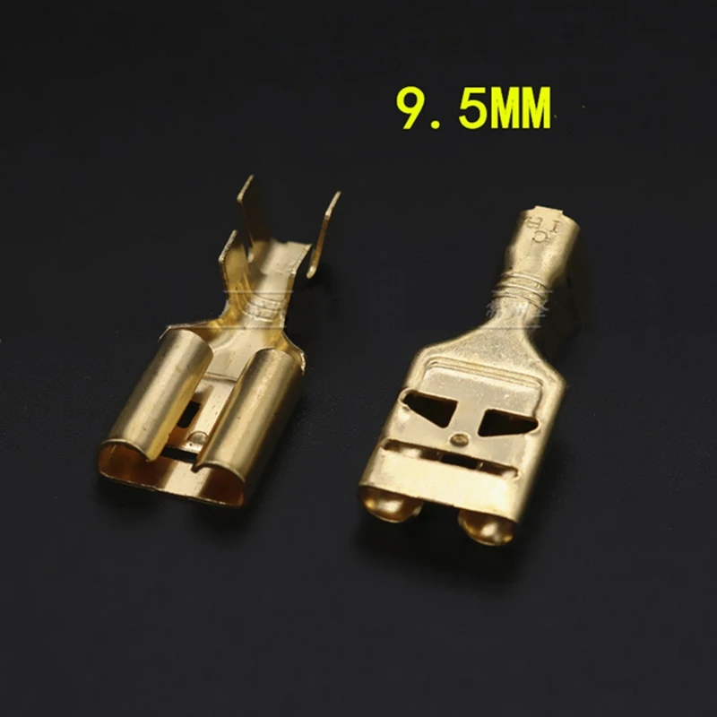 

10pcs/lot 9.5MM female plug terminal 9.5MM plug spring car high current terminal block