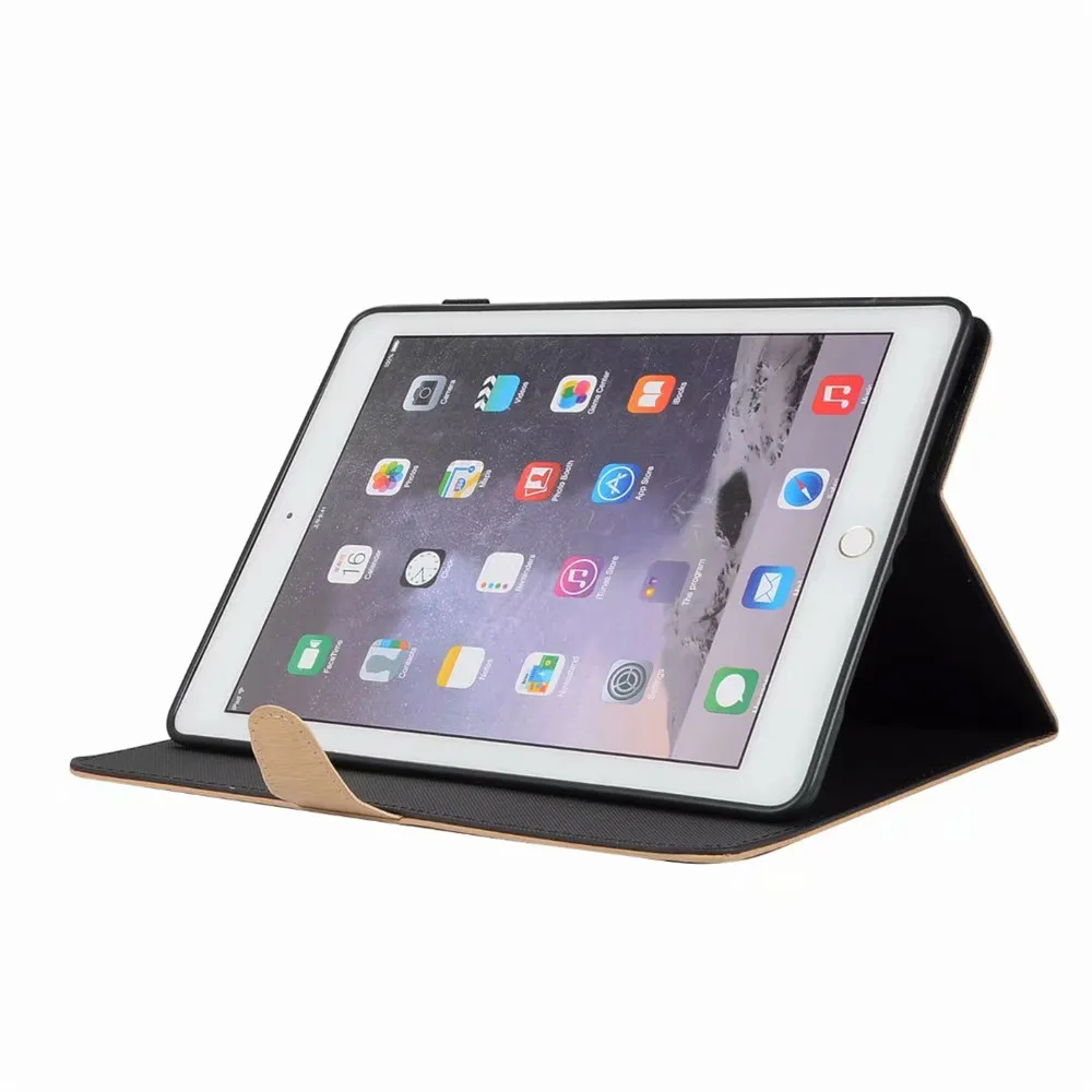 Для iPad Pro 9,7 чехол GOLP силиконовый мягкий ТПУ деревянный узор флип смарт-чехол для iPad 9,7 чехол