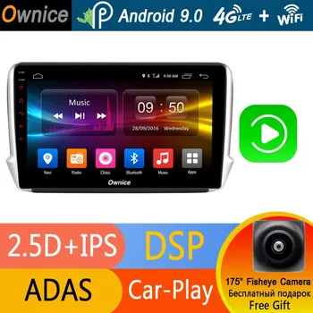 

10.1" IPS Android 9.0 Octa 8 core 1 Din Car DVD GPS Navi Radio Player for Peugeot 2008 208 2014-2018 4G RAM+32G ROM DSP CarPlay