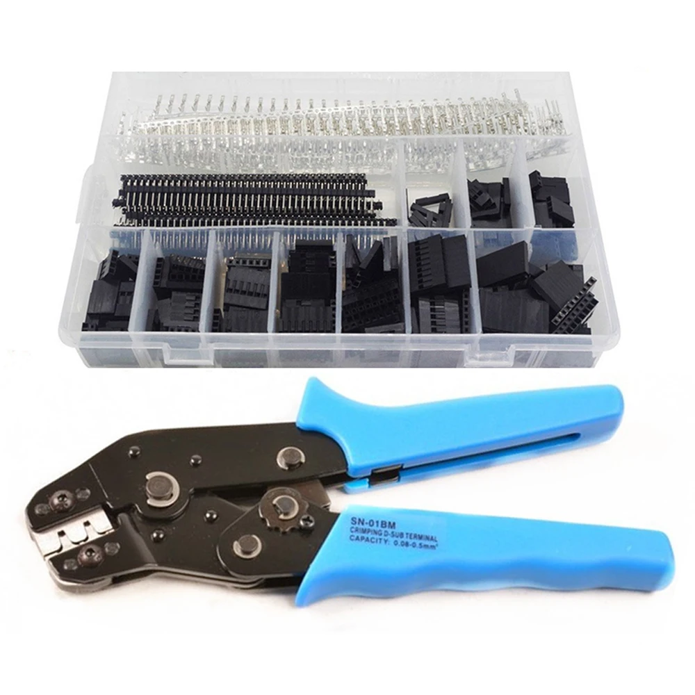 Crimping Tool Crimper Tool AWG28-20 With 520pcs Dupont 2.54mm Connectors Assortment Kit