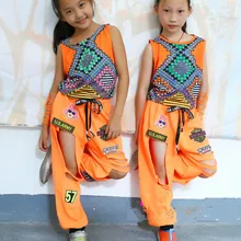 Новинка года; модные детские брюки Одежда для выступлений танцевальные костюмы в стиле джаз, хип-хоп повседневные брюки с дырками в стиле хип-хоп