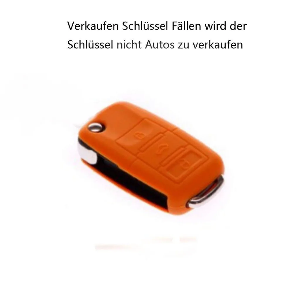 Силиконовый для ключа автомобиля сумка чехол для Skoda Octavia, Fabia для Volkswagen VW Polo Golf 6 Accessories Jetta Автомобильные аксессуары