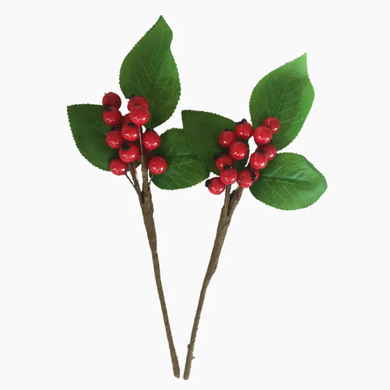 

1 Branch of Christmas Tree Decoration Accessories Artificial Pine Plant Simulation DIY Cut and Paste Gift Box Decoration Handicr