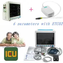 CONTEC CMS8000 Capnograph CO2 Patient Monitor ETCO2 Vital Signs 6 Parameters,FDA/CE