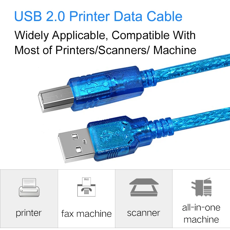 EGRINCY USB кабель для принтера тип A папа-B папа сканер USB 3,0 2,0 удлинитель для принтера Canon Epson hp HDD Кабель для принтера