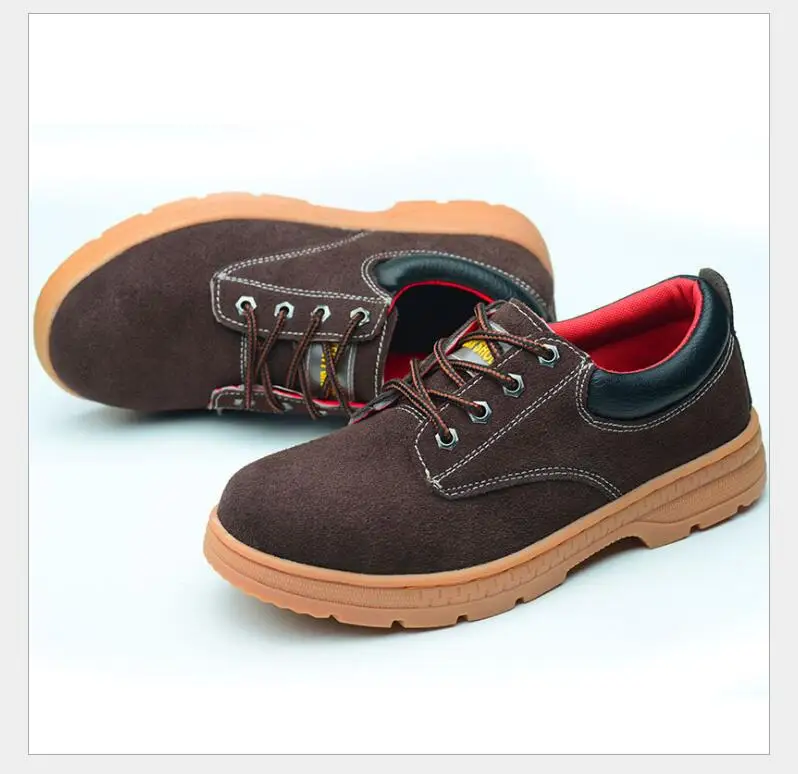 New exhibition Men Steel Toe Safety Work Shoes Breathable men shoe sneakers Anti-piercing anti-slip wearable Protection Footwear