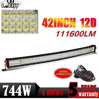 

CO LIGHT 42" 724W LED Light Bar 12D 4-Row Combo Beam Led Bar Work Light for 4x4 Truck ATV Niva Boat Offroad Auto Driving Light