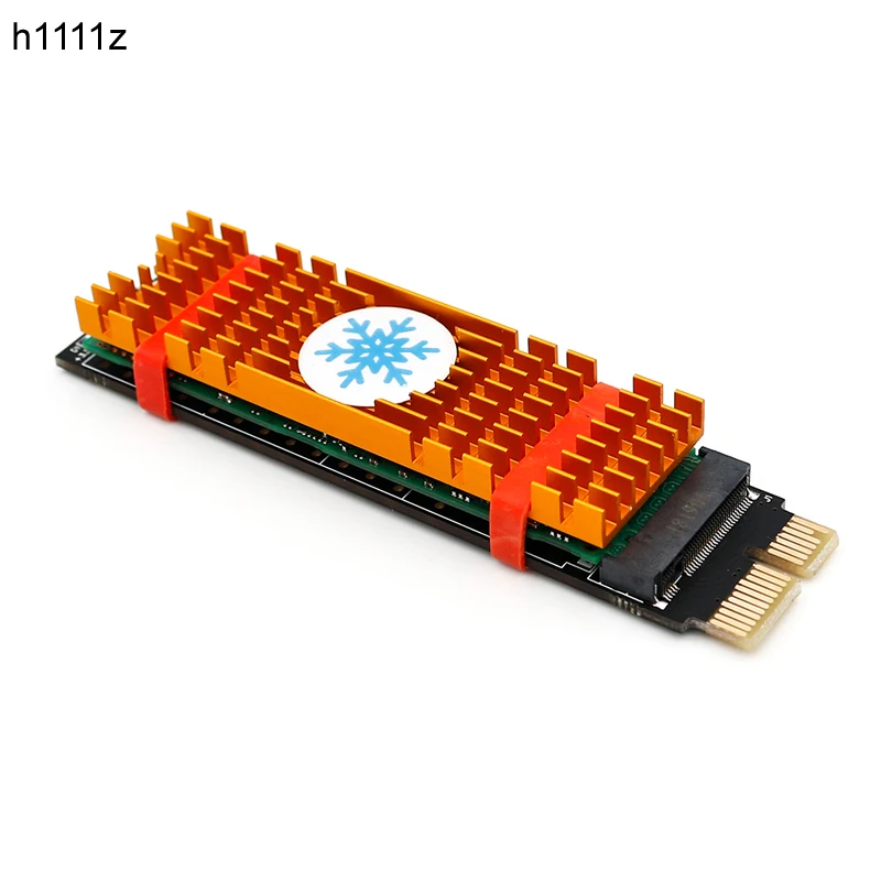 

PCI-E PCI Express 3.0 X1 to NVME M.2 M KEY NGFF SSD PCIE M2 Riser Raiser for 2230 2242 2260 2280 Heatsink SSD PCIE to M2 Adapter