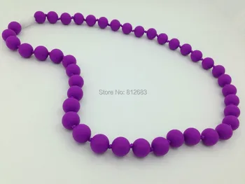 

Silicone Teeth Necklaces Silicone Teething Beads DIY Jewelry for Mother Chic Jewelry Baby Chewing Necklaces Teethers