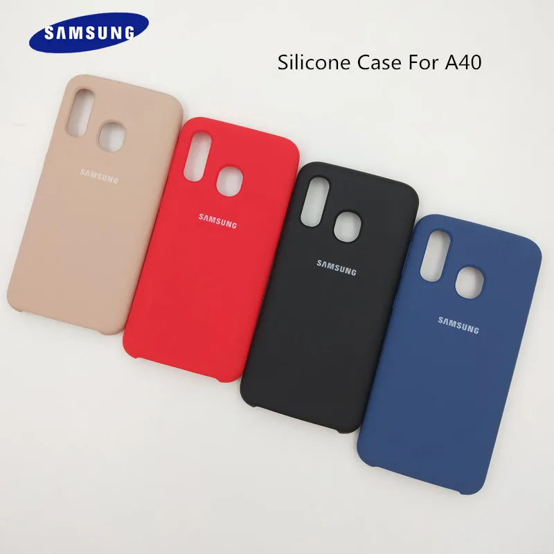 

Galaxy A40 Case Original Samsung Galaxy SM-A405F A405 A405F Protective Silky Silicone Back Cover Soft-Touch Phone Shell