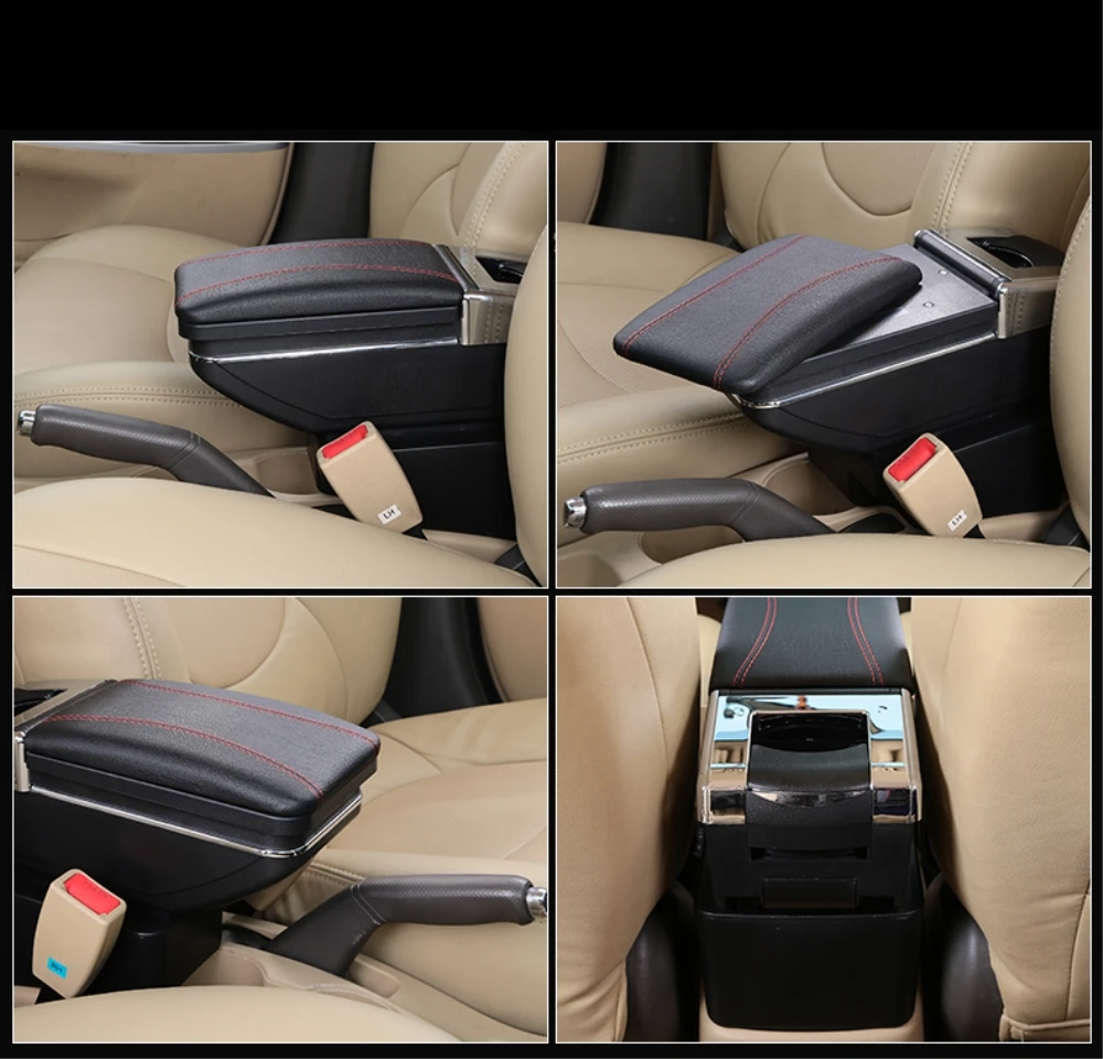 Подлокотник для Skoda Rapid Spaceback 2013 2017 Автомобильный Центральный ящик хранения с