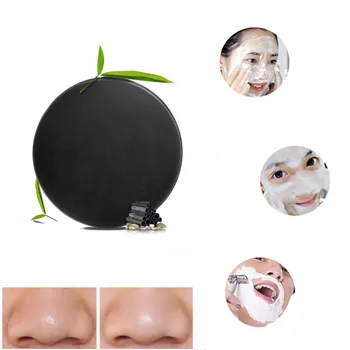 

Bamboo charcoal handmade soap Clean Body Shower blackhead remover acne treatment Deep Purifying Peel Off Facail Face Soap