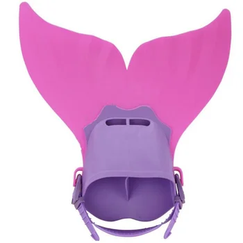 

Super sell-Mermaid Fins Swimming Flippers Children Swimming Diving Training Equipment Whale Fins
