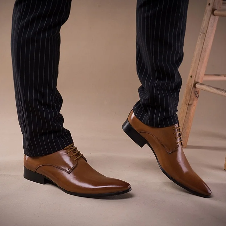 Puntschoenen Heren Bruin Flash Sales, SAVE 47% - etablissementdenface.com