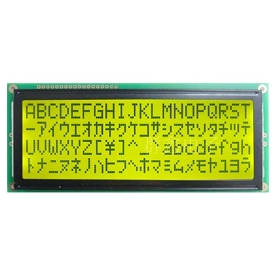 

5v larger LCD 2004 20*4 20x4 largest character Yellow green screen 204 lcd display module 146*62.5mm HD44780 wh2004l AC204B