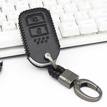 

For Honda HRV HR-V Vezel For Jazz Crosstour XRV Jed Pilot Accord Civic Fit Freed Genuine Leather Car Key Cover Case Key Holder