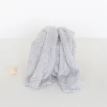 Серый новорожденный стрейч вязаный обертывание пушистое мягкое детское Пеленальное Одеяло новорожденный реквизит для фотосессии