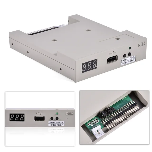 Эмулятор дисков GOTEK SFR1M44-FU-DL 3,5 дюйма, USB 1,44 МБ, для вышивальной машины 3