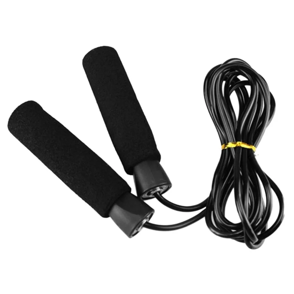 Anti slip Foam Bearing Skip Rope Cord Speed Fitness Aerobic Adjustable
