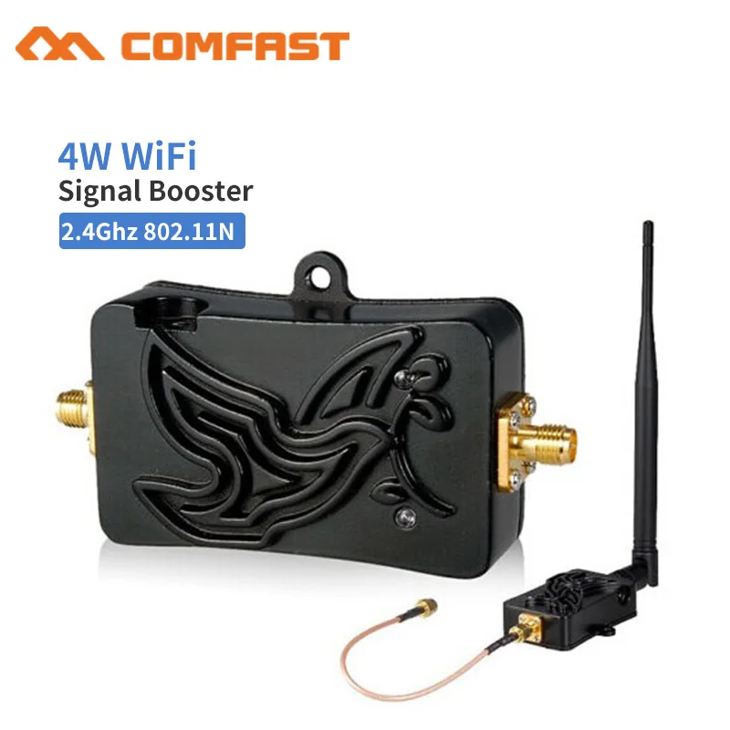 

Quality 2.4GHZ 4W Wifi Wireless Broadband Amplifier WAN Router Bluetooth Power Range Signal Booster For Wifi Router