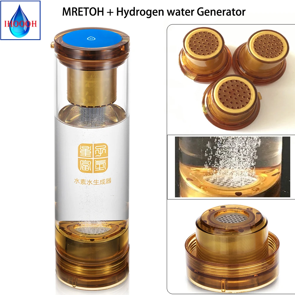 

IHOOOH Manufacturer Healthy Hydrogen water generator and MRETOH Schumann Wave Low Frequency Molecular Resonator water cup