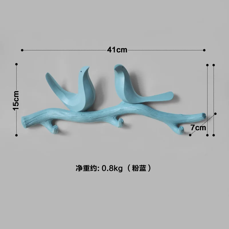 Украшение для дома, аксессуары для гостиной, вешалка для спальни, набор одежды, полотенце, крючок, шляпа, сумочка, держатель - Цвет: 2 bird 3 hook
