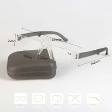 Новые мужские и женские Складные портативные очки для чтения бескаркасные интегрированные линзы очки коробка