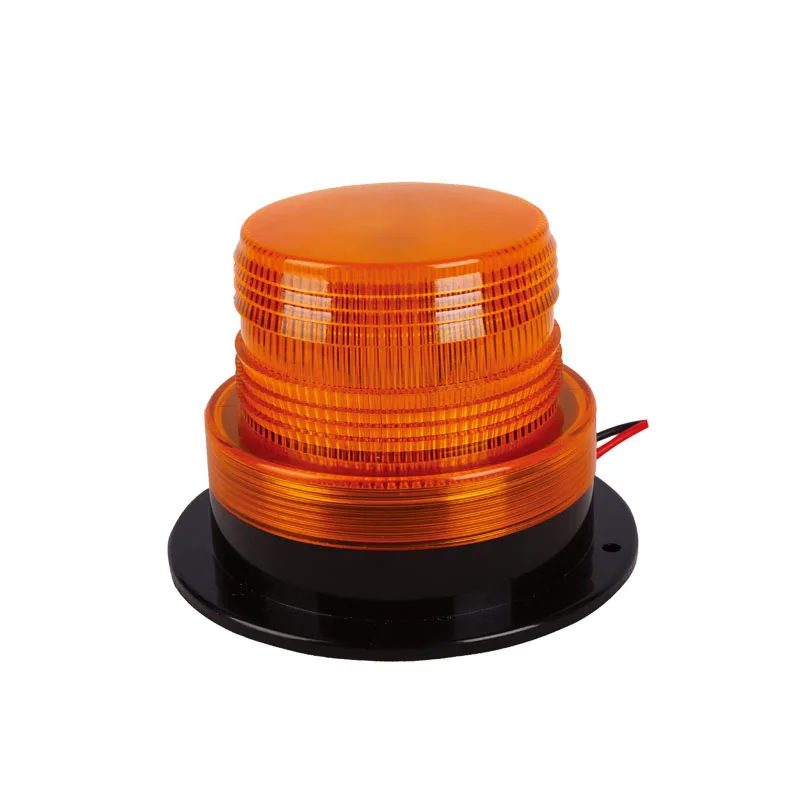 

Top 5W 10-110V DC AMBER STROBE LED Forklift lamp Emergency Warning Light Beacon school Bus police scraper fork lifts lights