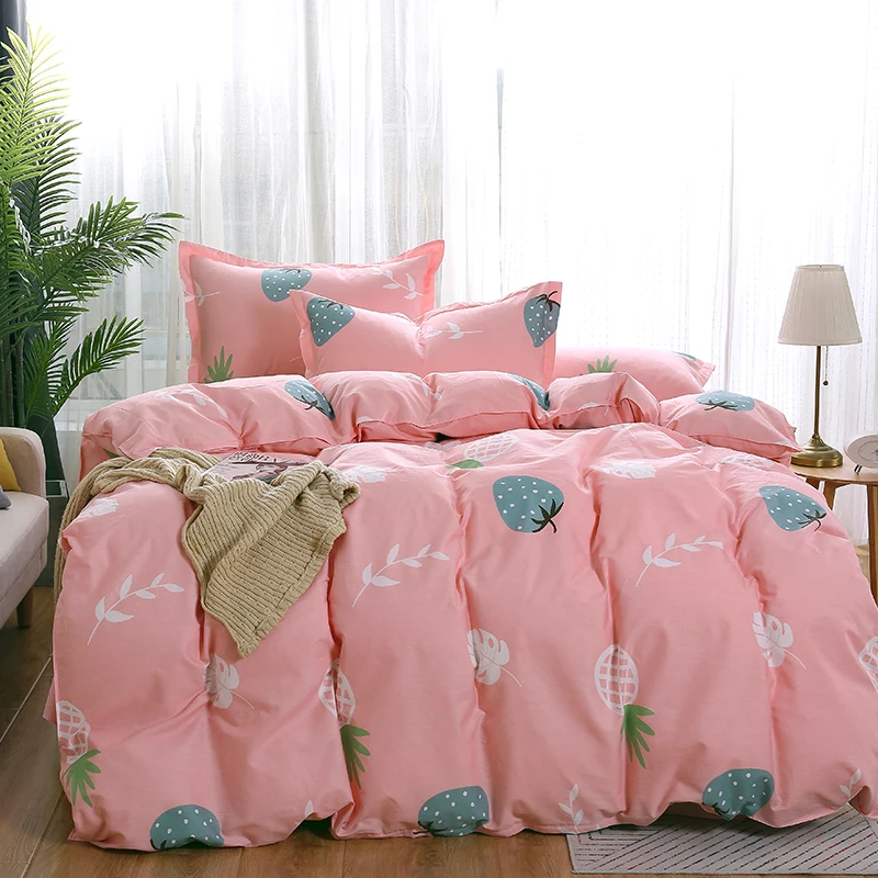 Cartoon Car Bus Beddding Set Quilt Cover Duvet Cover Bed Sheet