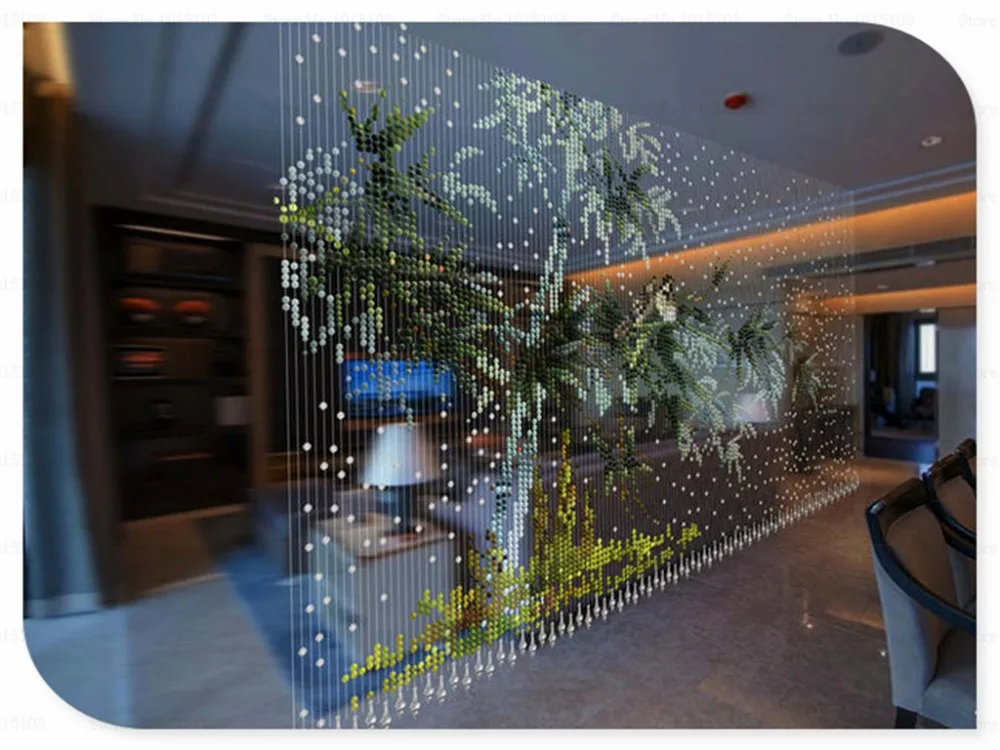 Customize Acrylic Crystal Bamboo Ikea Beaded Curtain Door Beads
