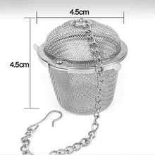 45/55/65mm Stainless Steel Tea Infuser Locking Spice Tea Strainer Reusable Mesh Tea Ball Filter Loose Tea Spice Strainer