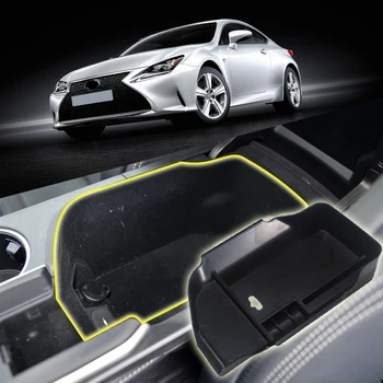 

Central Armrest Storage Glove Box Organizer car accessories For Lexus RC 2014 2015 2016 2017 Car Styling