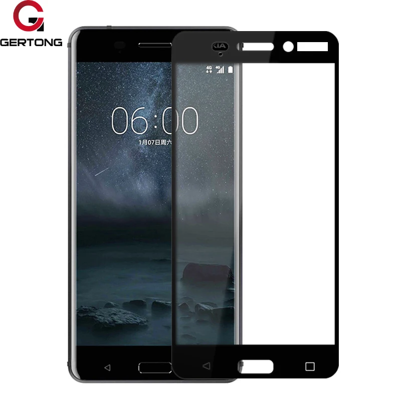 GerTong Full CoverPhone Tempered Glass For Nokia 6 5 3 8 7