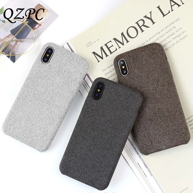 

Sipmle New Style Case For iPhone XR Xs Max X Case Back Cover Shell Soft Colth Gray For iPhone 6 7 8 s Plus Case Dropshipping