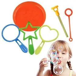 Новый 6 шт. пузырь палочка инструмент мыльный пузырь сосредоточиться на открытом воздухе игрушка Stick мыльные пузыри бар дует пузырь для
